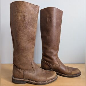 Roots | Brown Tribe Leather Tall Pull on Boots, Size 6.5